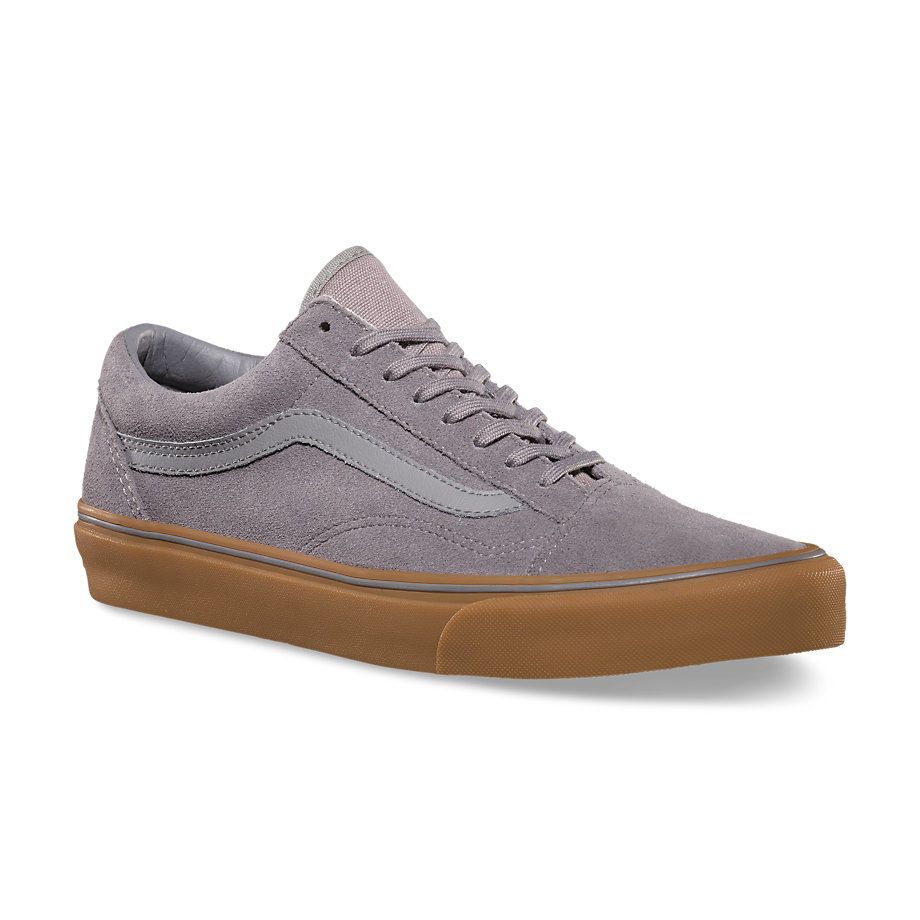 Vans old skool grey gum top