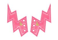 Аксессуары для кед крылья молния LACE Shwings AWARENESS 10112 розовые