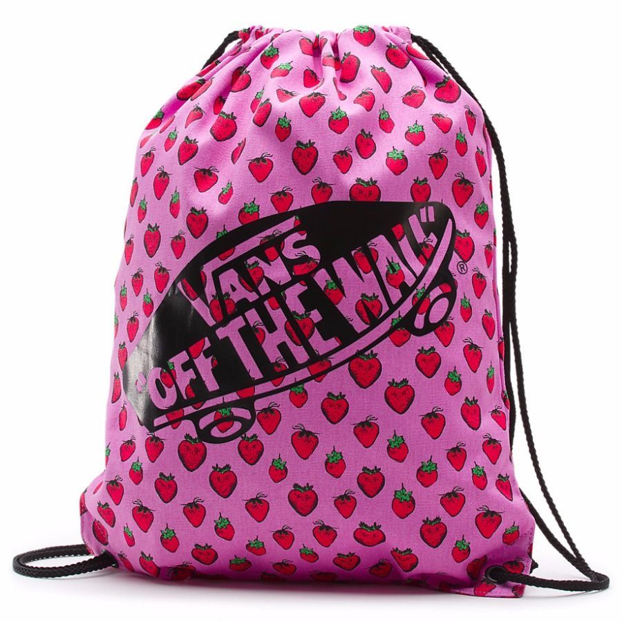 Vans Benched Novelty Bag Strawberries Pastel Lavender True White 990