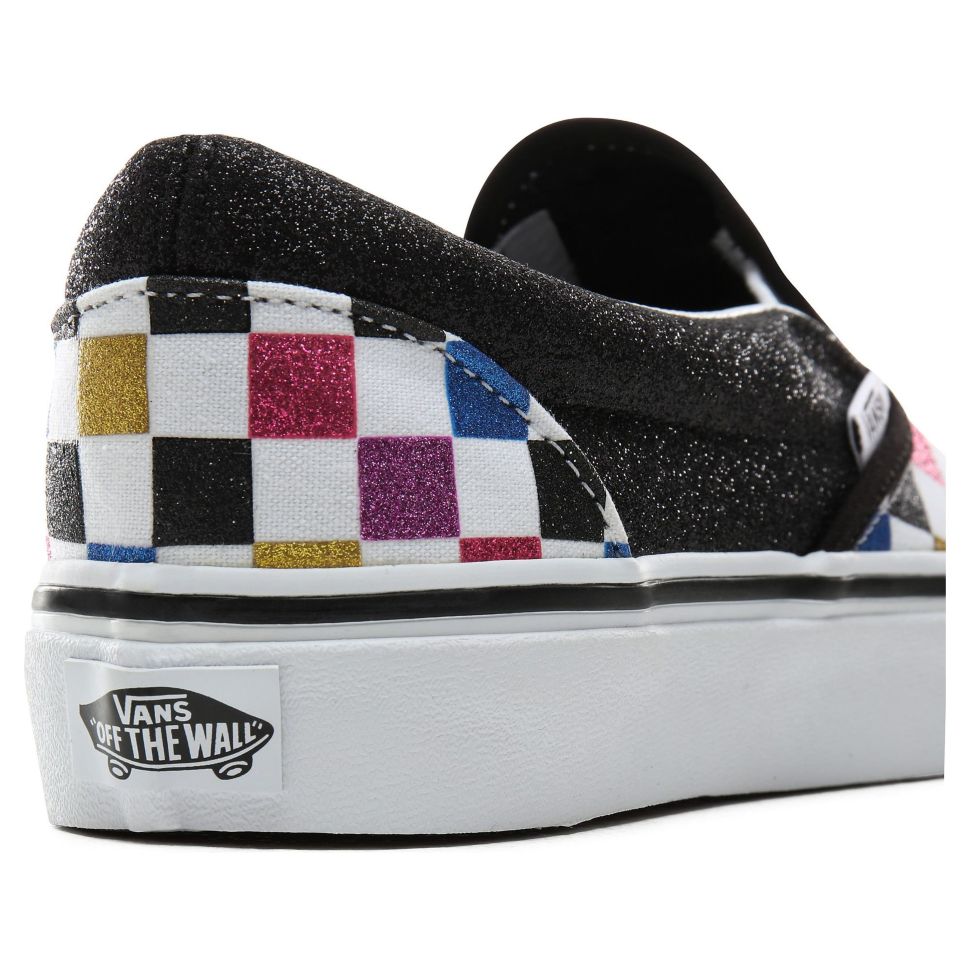 Vans classic slip on glitter cheap