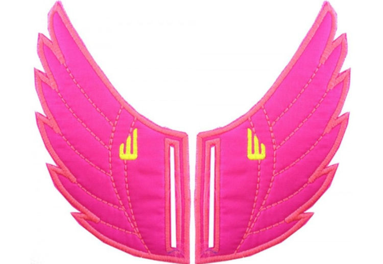 Аксессуары для кед крылья Rossmore Pink Neon Slot 20207 розовые