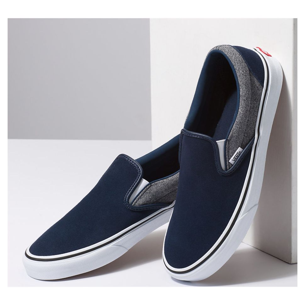 Vans slip on dress blues top