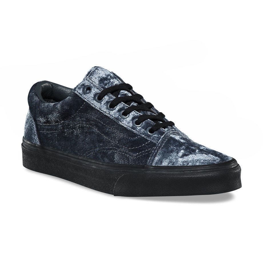 Grey velvet vans outlet