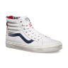 Кожаные кеды Vans SK8-Hi Zip CA (Varsity Stripe) VXH9DQQ белые