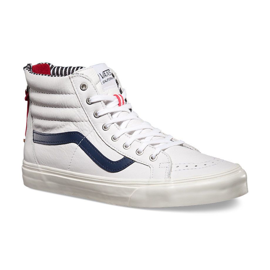 Vans SK8 Hi Zip CA Varsity Stripe VXH9DQQ