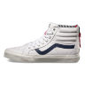 Кожаные кеды Vans SK8-Hi Zip CA (Varsity Stripe) VXH9DQQ белые