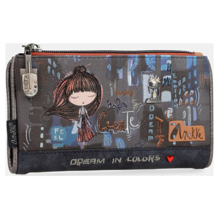 Кошелек Anekke женский на молнии с отделением для карточек 37809-907