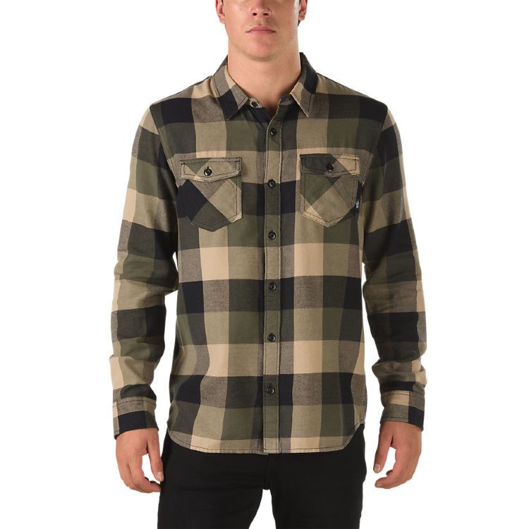 Рубашка Мужская Vans BOX FLANNEL GRAPE V00JOGQGL зеленая