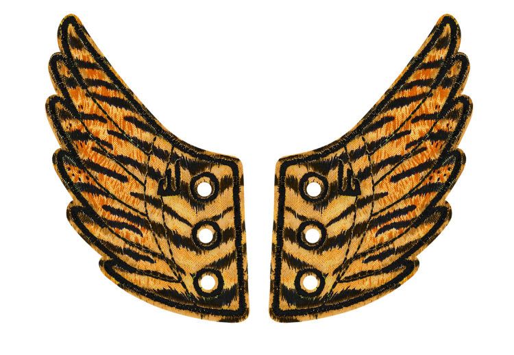 Аксессуары для кед крылья LACE Shwings SAFARI 10320 тигровые