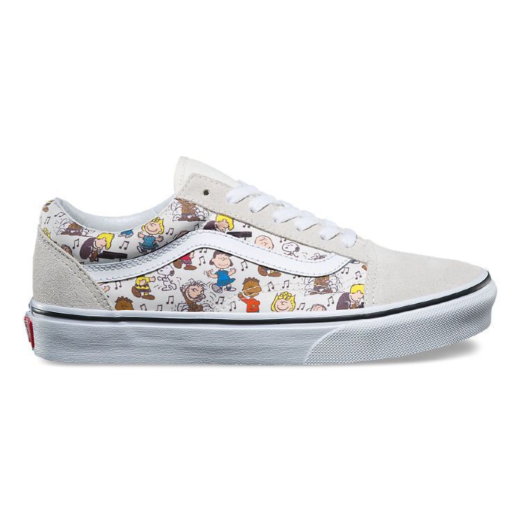 Кожаные кеды Vans UA OLD SKOOL PEANUTS VA38G1QVW разноцветные