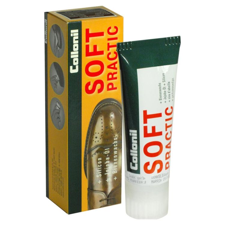 Крем для обуви с маслом jojoba Collonil Soft Practic бесцветный,75 мл