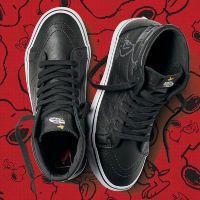 Кожаные кеды Vans UA SK8-HI REISSUE PEANUTS VA2XSBQX5 черные