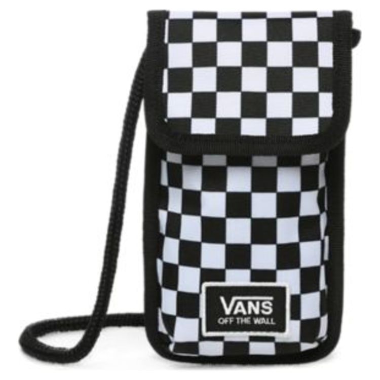 Сумка через плечо Vans Hold Tha Phone Case Checkerboard унисекс чехол для телефона черная