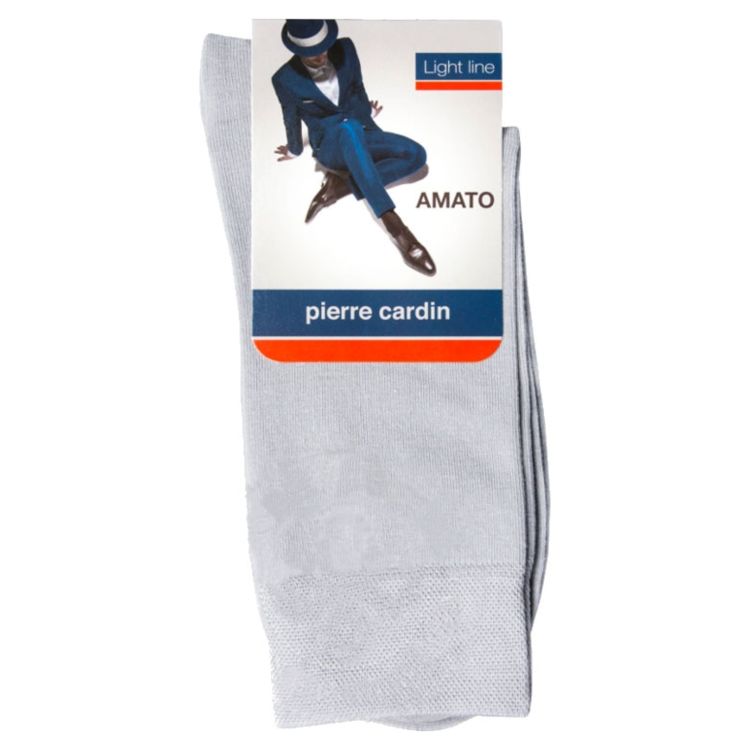 Носки мужские Pierre Cardin Amato Light Grey хлопковые серые