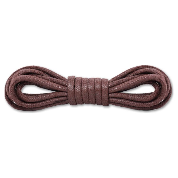 Шнурки BERGAL 8145696 круглые вощённые, средние 120 cm коричневые