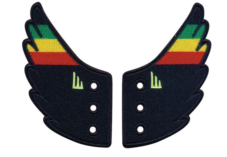 Аксессуары для кед крылья Rasta Flag Lace 11015 разноцветные