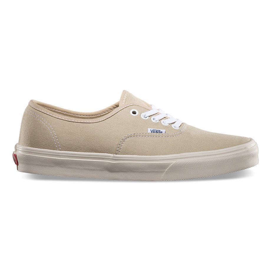 Vans authentic beige hot sale