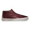 Кеды Vans Sk8 Mid CA (Leather) VVONB4H красно-коричневые