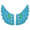 Аксессуары для кед крылья LACE Shwings A LA CARTE 10707 бирюзовые
