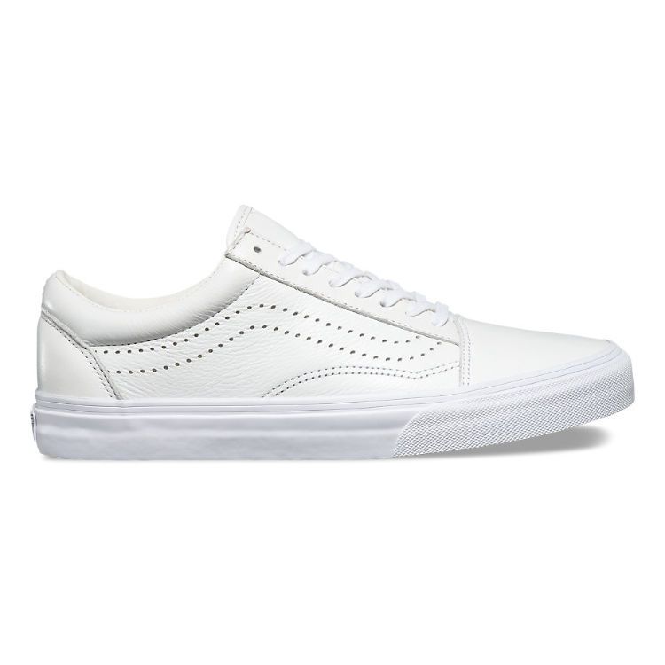Кожаные кеды Vans Old Skool Reissue (Leather) VA2XS61EF белые