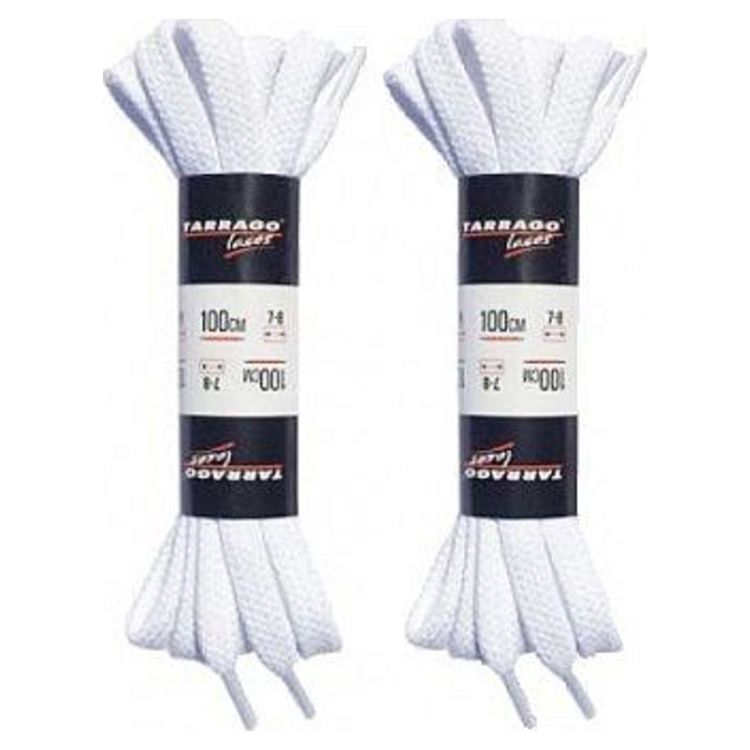 Шнурки плоские Tarrago TL6308 100 см., белые