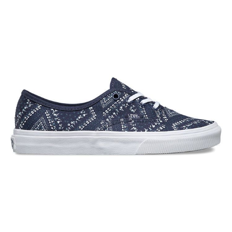 Кеды Vans Authentic Ditsy Bandana V004MLJOQ синие