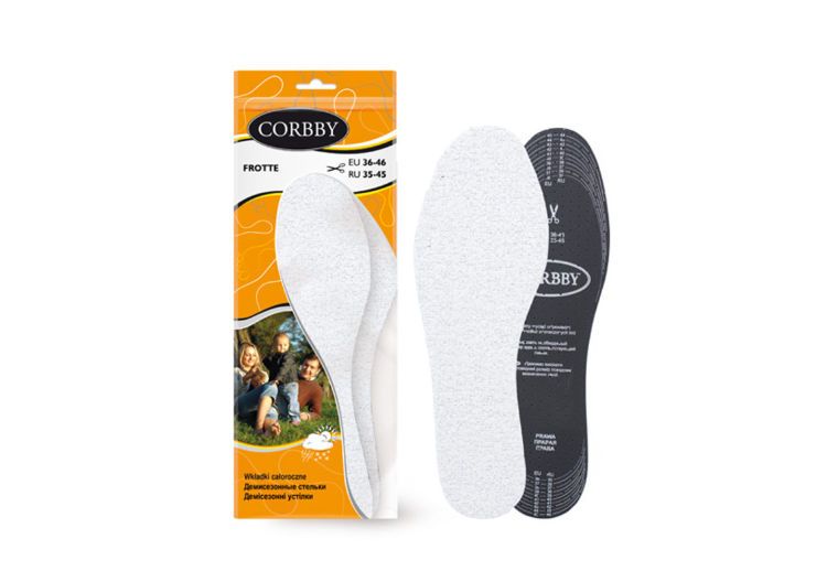 Стельки демисезонные Corbby Frotte