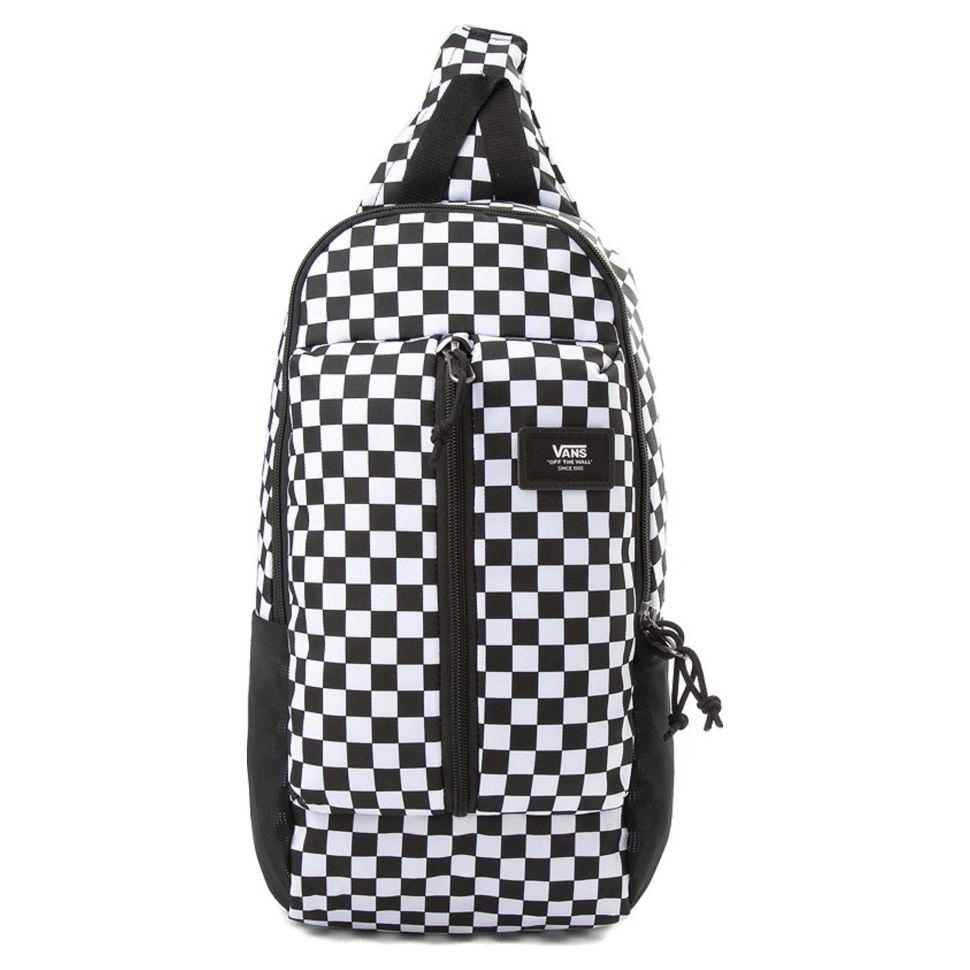 Vans Warp Sling Black White Checkers 2 990