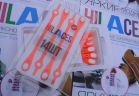 Силиконовые шнурки светящиеся Hilaces light OR/WH оранжевые