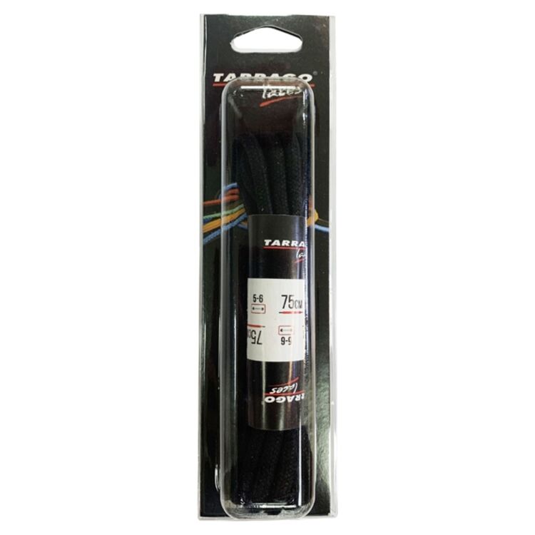 Шнурки Tarrago TL6110 толстые круглые, с пропиткой, 75 см черные