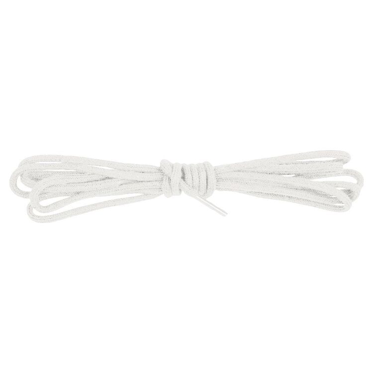 Шнурки Bergal 8202001 круглые, тонкие 75 cm белые