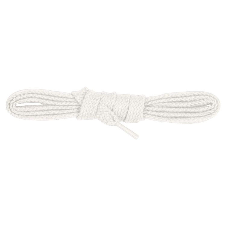 Шнурки Bergal 8561001 плоские широкие 60 cm белые