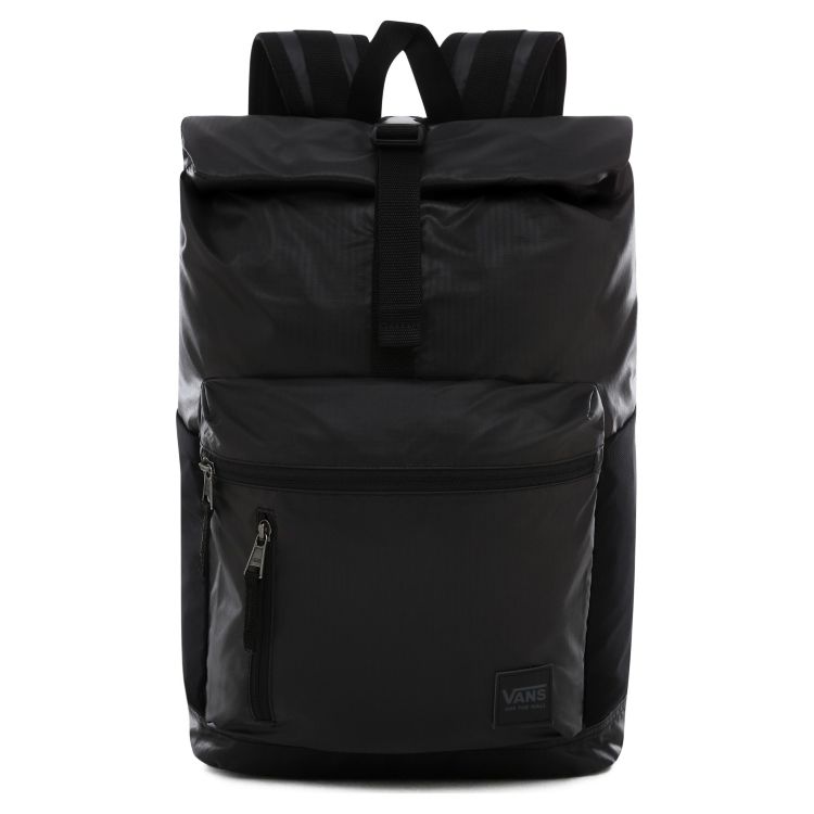 Рюкзак городской Vans Roll It Classic Black женский с закручивающимся верхом черный