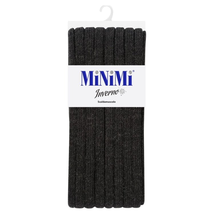 Гетры женские Minimi Scaldamuscolo 5480 Nero Melange шерстяные черные