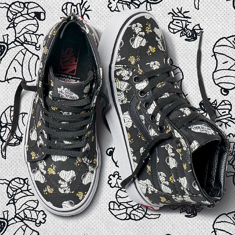 Детские кеды Vans UY SK8-HI ZIP PEANUTS VA3276QQZ черные